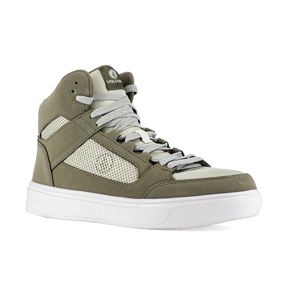VOLCOM MEN'S EVOLVE COMPOSITE TOE SLIP RESISTANT WORK SHOE, GREEN, 8 WIDE